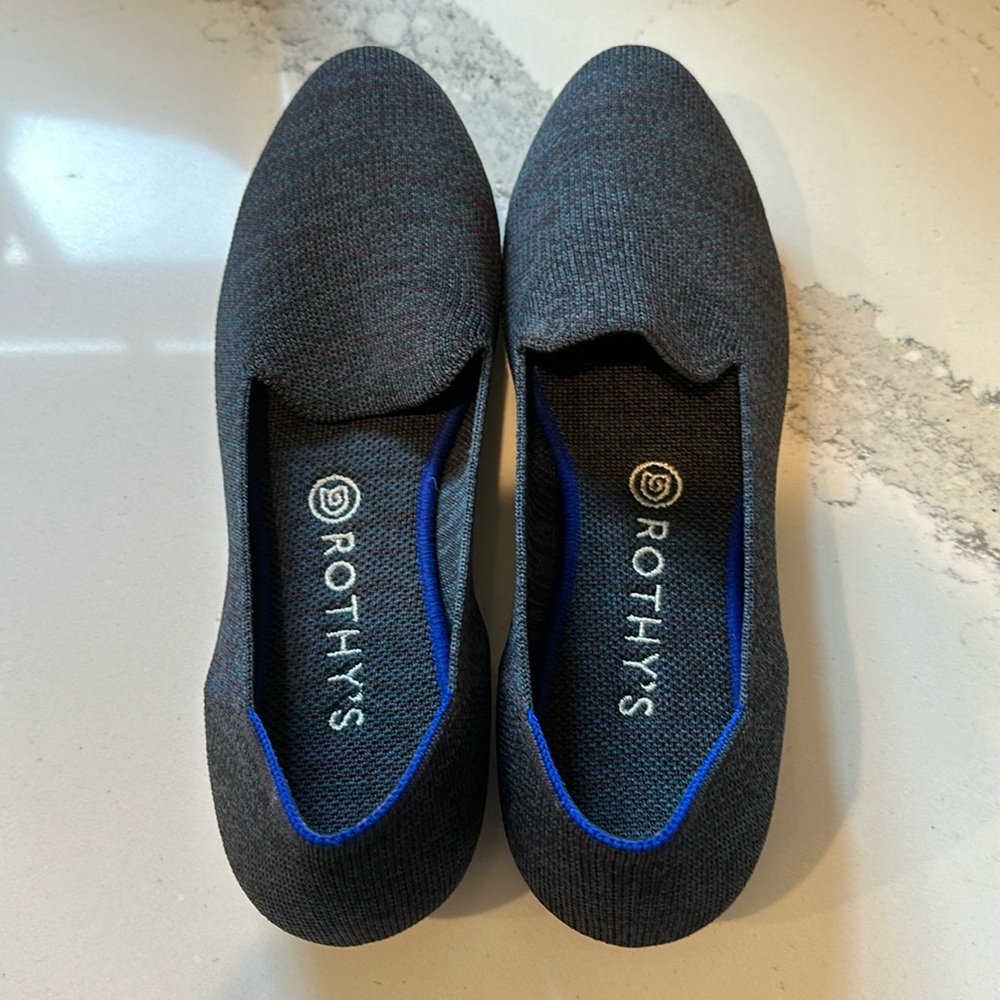 Rothy Lounge Loafer Navy/black blend